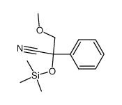 3-methoxy-2-phenyl-2-(trimethylsilyloxy)propionitrile结构式