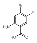 2-氨基-4-溴-5-氟苯甲酸结构式