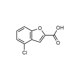 4-氯苯并呋喃-2-羧酸结构式