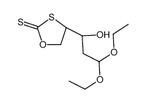(4R)-4-[(1S)-3,3-diethoxy-1-hydroxypropyl]-1,3-oxathiolane-2-thione结构式