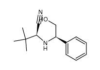 N-[(R)-2-hydroxy-1-phenylethyl]-(S)-2-amino-3,3-dimethylbutanenitrile结构式