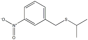 Benzene, 1-[[(1-methylethyl)thio]methyl]-3-nitro-结构式
