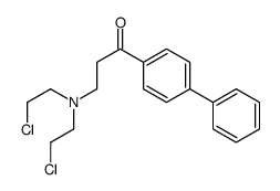 4-(3'-di(2-chloroethyl)aminopropionyl)biphenyl structure