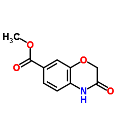 Methyl 3-Oxo-3,4-dihydro-2H-1,4-benzoxazine-7-carboxylate Structure