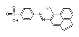 4-[(5-aminoacenaphthylen-4-yl)diazenyl]benzenesulfonic acid Structure