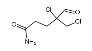 4-chloro-4-chloromethyl-5-oxopentamide结构式