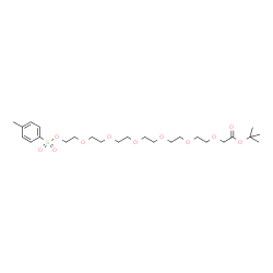 Tos-PEG6-CH2-Boc Structure
