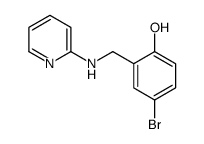 4-溴-2-[(吡啶-2-胺)甲基]苯酚结构式