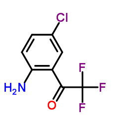 1-(2-氨基-5-氯苯基)-2,2,2-三氟乙烷酮结构式
