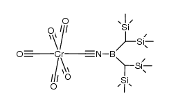 pentacarbonyl{bis(bis(trimethylsilyl)methyl)isocyanoborane}chromium(0) Structure