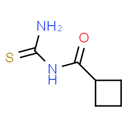 Cyclobutanecarboxamide, N-(aminothioxomethyl)- (9CI) Structure