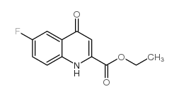 乙基6-氟-4-氧代-1,4-二氢-2-喹啉羧酸酯结构式