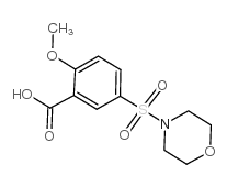 2-甲氧基-5-(吗啉-4-磺酰基)-苯甲酸结构式