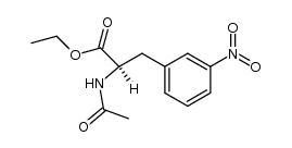 D-N-acetyl-3-nitrophenylalanine ethyl ester Structure