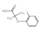2-(2-氯苯氧基)-2-甲基丙酸结构式