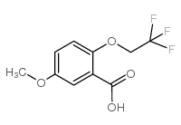 5-甲氧基-2-(2,2,2-三氟乙氧基)苯甲酸结构式