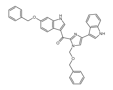 (6-benzyloxy-1H-indol-3-yl)-[1-benzyloxymethyl-4-(1H-indol-3-yl)-1H-imidazol-2-yl]-methanone Structure