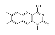 1,7,8-trimethylbenzo[g]pteridine-2,4-dione Structure