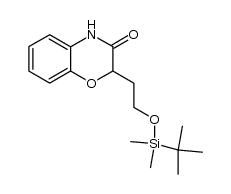 2-(2-tert-butyldimethylsiloxyethyl)-4H-benzo[1,4]oxazin-3-one Structure