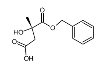 1-benzyl hydrogen 2-hydroxy-2-methylbutanedioate Structure