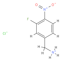 (3-氟-4-硝基苯基)甲胺盐酸盐结构式