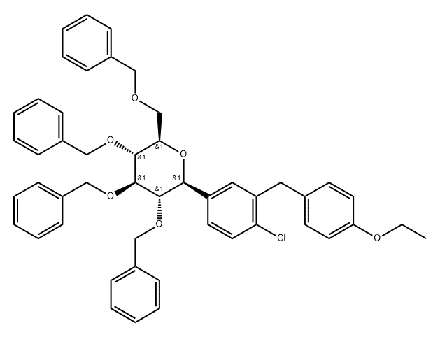 Tetrabenzyl Dapagliflozin structure