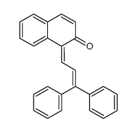 1-(3,3-diphenylprop-2-enylidene)naphthalen-2-one结构式