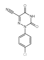 2-(4-氯苯基)-3,5-二氧代-2,3,4,5-四氢-1,2,4-三嗪-6-甲腈结构式