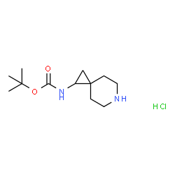 (6-氮杂螺[2.5]辛烷-1-基)氨基甲酸叔丁酯盐酸盐结构式