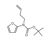 tert-butyl N-(3-butenyl)-N-(2-furyl)carbamate Structure