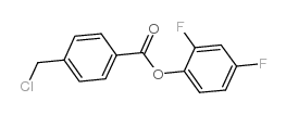 2,4-二氟-4-氯甲基苯甲酸苯酯结构式