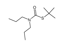 dipropyl-thiocarbamic acid S-tert-butyl ester Structure