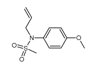 N-allyl-N-methanesulfonyl-4-methoxyaniline结构式
