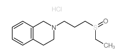 Isoquinoline,2-[3-(ethylsulfinyl)propyl]-1,2,3,4-tetrahydro-, hydrochloride (1:1)结构式