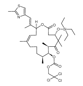 12,13-deoxy-7-(2,2,2-trichloroethoxycarbonyl)-3-(triethylsilyloxy)epothilone B Structure