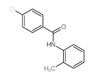 Benzamide, 4-chloro-N-(2-methylphenyl)-结构式