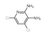 4,6-二氯吡啶-2,3-二胺结构式