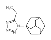 1H-Tetrazole,5-ethyl-1-tricyclo[3.3.1.13,7]dec-1-yl- Structure