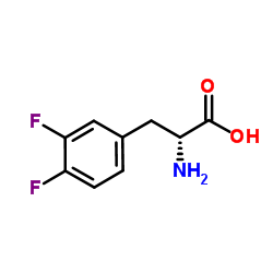 3,4-二氟-d-苯丙氨酸结构式