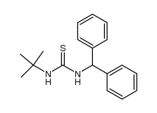1-tert-butyl-3-(diphenylmethyl)thiourea结构式
