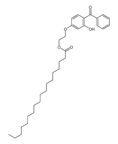 2-(4-benzoyl-3-hydroxyphenoxy)ethyl octadecanoate结构式