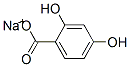 2,4-Dihydroxybenzoic acid sodium salt Structure