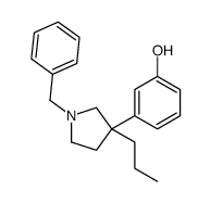 m-(1-Benzyl-3-propyl-3-pyrrolidinyl)phenol结构式