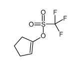 cyclopenten-1-yl trifluoromethanesulfonate结构式