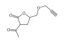 3-Acetyl-4,5-dihydro-5-(2-propynyloxymethyl)-2(3H)-furanone结构式