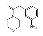 2-(3-氨基苯基)-1-吗啉-4-基-乙酮结构式
