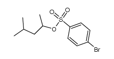 4-bromo-benzenesulfonic acid-(1,3-dimethyl-butyl ester)结构式