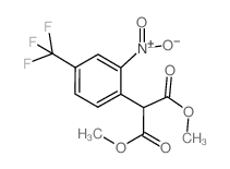 2-(2-硝基-4-(三氟甲基)苯基)丙二酸二甲酯结构式