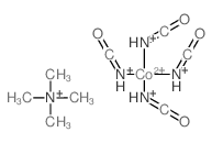 Methanaminium, N,N,N-trimethyl-, (T-4)-tetrakis(cyanato-N)cobaltate(2-) (2:1)结构式