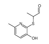 2-(3-hydroxy-6-methyl-pyridin-2-ylsulfanyl)-propionaldehyde结构式